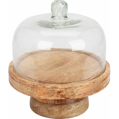 Home Styling Collection Stojan na dort z mangového dřeva O 19 cm