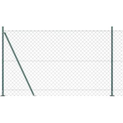 vidaXL Zábradlí s betonovým základem 10 x 1,5 m Ocel potažená PVC