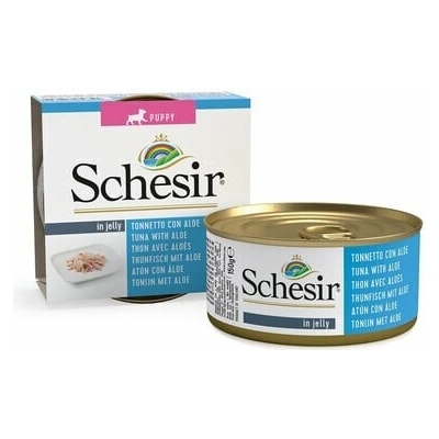 Schesir Dog puppy tuniak s aloe vera 6 x 150 g