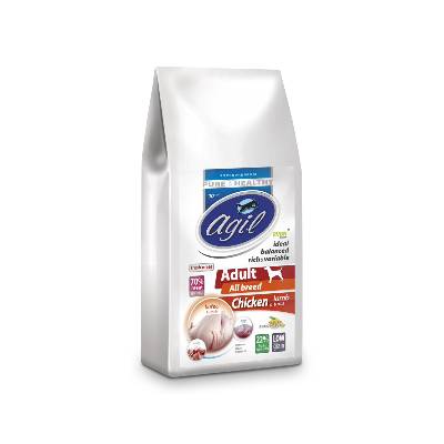 Agil Adult All Breed Low Grain Chicken & lamb & tuna 10 kg