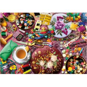Educa - Puzzle The Sewing Table - 2 000 piese