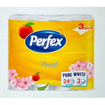 Perfex Pure White Peach 3-vrstvý 24 ks