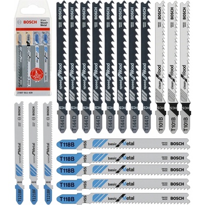 Bosch 18-dielna súprava pílových listov T 144 D/T 101 B/T 121 BF/T 118 B 2607011439