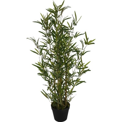 Home Styling Collection Umělý bambusový stromek v květináči, 90 cm zelená