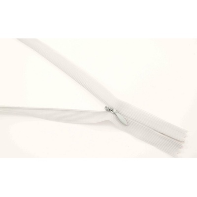 Nedeliteľný skrytý zips (3mm) rôzne farby - dĺžka 18 cm - 60 cm 18 cm Svetlosivá
