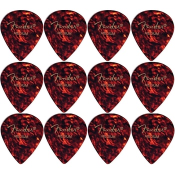 Image 1 of Fender 551 Shape Classic Celluloid Picks M 12 Перце за китара (1980551800)