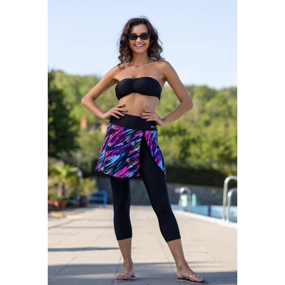 VFstyle Športové capri legíny so sukňou Andy farebné