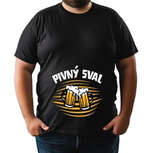 Fajntričko tričko Pivný sval čierna