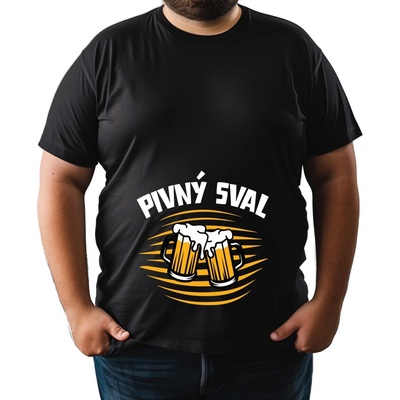 Fajntričko tričko Pivný sval čierna