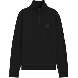 HUGO BOSS Поларена блуза Boss Mens BOSS ORANGE Quarter Zip Fleece Jumper with Logo Detail (Zetrust) - Black 001