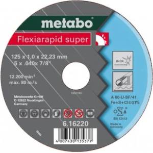Metabo Flexiarapid SUPER шлифовъчен диск 105 x 1.0 x 16.0 INOX, TF 41 616210000 (616210000)