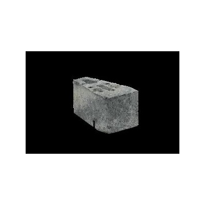 GEOSTONE miniFLAT 1/6 hladký Bílá natur-černá C8