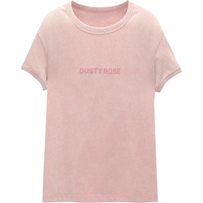 Pull&Bear Тениска розово, размер S