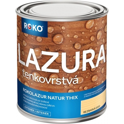 Roko Rokolazur Natur Thix 3 l teak