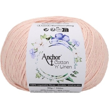 Anchor Cotton 'n' Linen 00015 Peony Плетене на една кука прежда (4680004-00015)