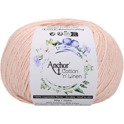 Anchor Cotton 'n' Linen 00015 Peony Плетене на една кука прежда (4680004-00015)