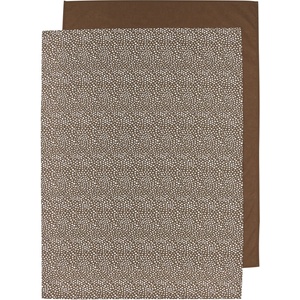Meyco Baby Чаршаф за бебешка кошара Meyco Baby - 75 х 100 cm, 2 броя, Chocolate (443049) - ozone