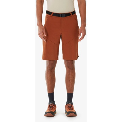 Quechua pánske turistické šortky MH500 dlhé hnedé