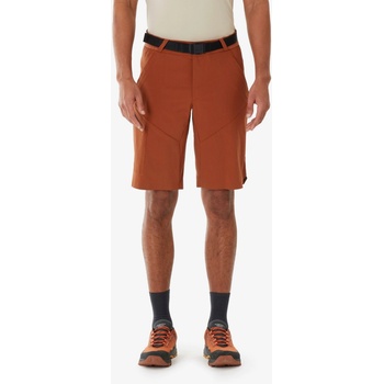 Quechua pánske turistické šortky MH500 dlhé hnedé