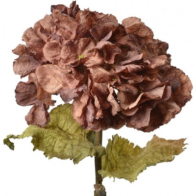 Fialová dekoračná kvetina hortenzie Hydrangea - 10*10*55 cm - Clayre & Eef