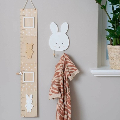 Jabadabado Dětský metr na zeď Teddy & Bunny