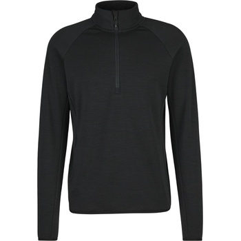 Heber Peak Мъжки вълнен пуловер Heber Peak MerinoBlend SaplingHe. II Half Zip Jumper - Black (105-6170-0113)