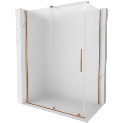 Mexen Velar плъзгаща се душ кабина 150 x 85 см, матирано стъкло, четкан мед - 871-150-085-31-65 (871-150-085-31-65)