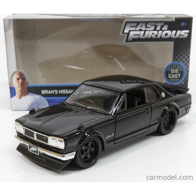 Jada Nissan Brian's Skyline 2000 Gt-r 1973 Brian O'conner Fast & Furious Vi 2013 Black 1:32