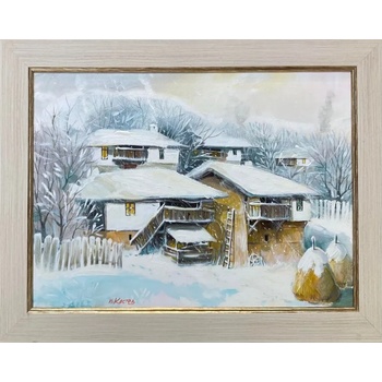 Image 1 of Картина със зимен пейзаж