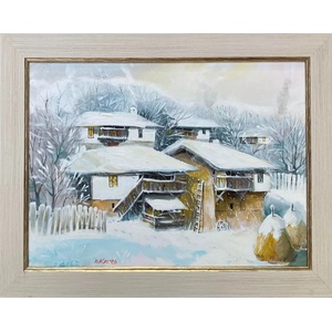  Картина със зимен пейзаж