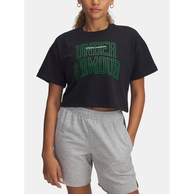 Under Armour Дамска тениска Under Armour UA W VARSITY MIX HW SS CROP Under Armour | Cheren | ЖЕНИ | XL