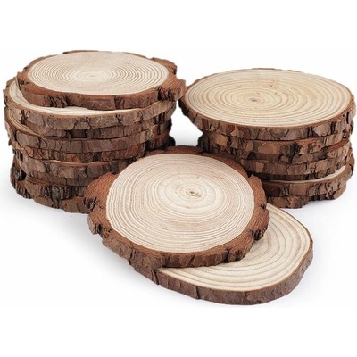 Přírodní dřevěné kolečko / podložka k domalování a dotvoření Ø14 cm - přírodní