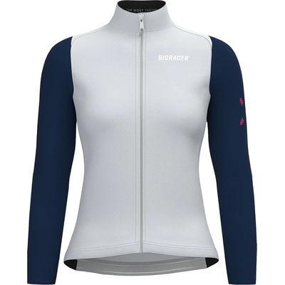 Bioracer Дамска фланелка с дълъг ръкав за колоездене Bioracer Women's Tempest Light Jacket Cycling jacket - Nautica / Cool Grey (156-2731-0213)