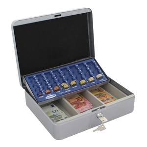 Rottner ROTTNER Home Star Cash Euro 1 - Преносима метална касета за пари, сива (HomeStar Cash)