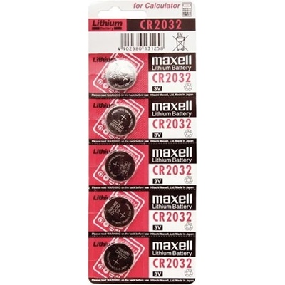 Maxell Батерия Maxell с копче (CR2032) Li 5бр (блистер за откъсване) MAX131258 (MAX131258)