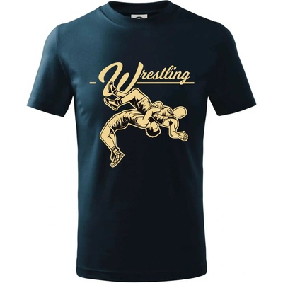 Wrestling v boji tričko detské tmavomodrá