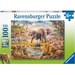 Ravensburger Пъзел Ravensburger от 100 XXL части - Африканско сафари (13284) - baby