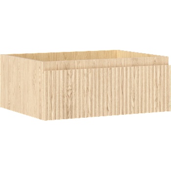 Mexen Rivel шкаф за баня под мивка 60 см, 1 чекмедже, канелюрен, дъб - 91A20-06023-1-BF81 (91A20-06023-1-BF81)