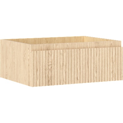 Mexen Rivel шкаф за баня под мивка 60 см, 1 чекмедже, канелюрен, дъб - 91A20-06023-1-BF81 (91A20-06023-1-BF81)