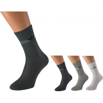 Kuks Pracovní ponožky OTO se stříbrem Tmavě šedé