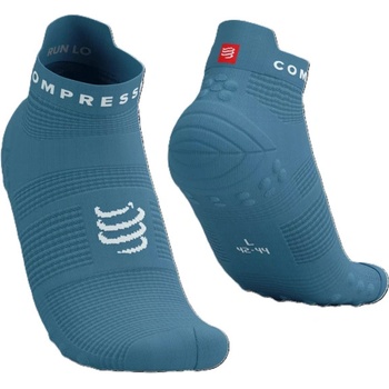 Compressport ponožky Pro Racing Socks v4.0 Run Low Niagara Blue/White