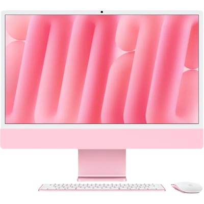 All in One компютър Apple iMac 2024 (MD2U4ZE/A), десетядрен Apple M4 4.40GHz, 23.5" (59.68cm) 4.5K Retina True Tone 500nits Display, 24GB LPDDR5X, 512GB SSD, 4x Thunderbolt 4, macOS (MD2U4ZE/A)