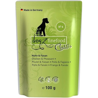 Dogz Finefood Adult No.04 Kura a Bažant 100 g
