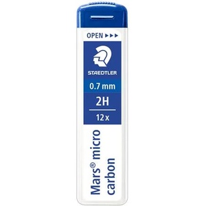 STAEDTLER Графитно олово, 2H, 0, 7 mm, STAEDTLER "Mars Micro Carbon 250" 250 07-2H (250 07-2H)