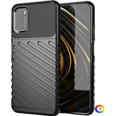 Xiaomi Poco M3 Удароустойчив Twill Texture Калъф и Протектор