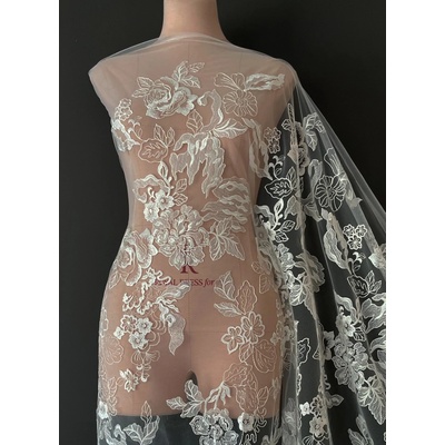 Čipka (LDR-101) Off-white (Mléčno biela) (#1)