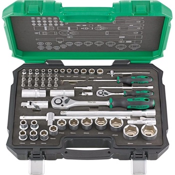 Fortis Гедоре комплект fortis 1/4" и 1/2", 55 части (fortis 4317784706995)