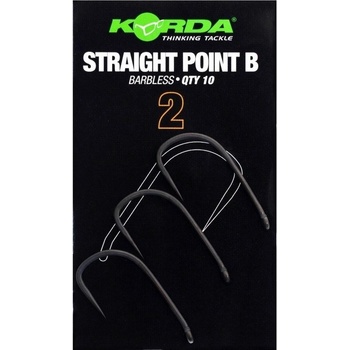 Korda Háčky Straight Point Barbless 10 ks vel.2