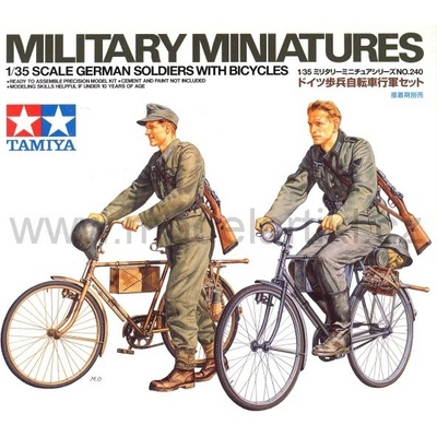 Tamiya German Soldiers With Bicycles 1:35