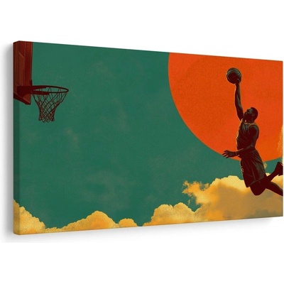 Obraz basketbalový skok pod sluncem - 60x40